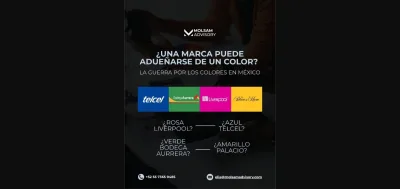 ¿Se puede registrar un color como marca en México?