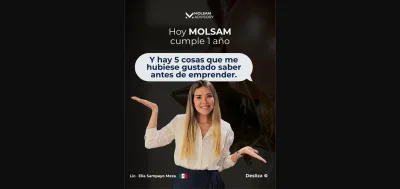 MOLSAM Advisory cumple 1 año: 5 lecciones de Elia Sampayo sobre emprender y proteger tu marca