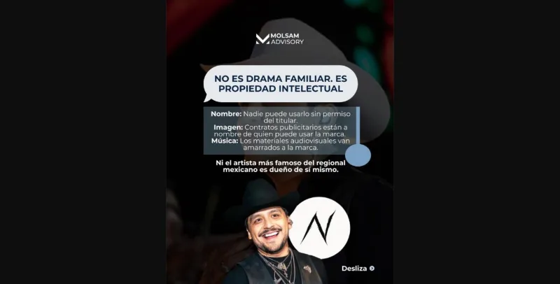 CRISTIAN NODAL perdió su nombre: la lección legal detrás de "El Forajido" - imagen 6
