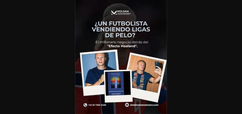 ¿Un futbolista vendiendo ligas de pelo? El millonario negocio detrás del "Efecto Haaland" - imagen 1