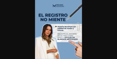 Victoria Beckham es dueña legal del nombre de su hijo: la lección de propiedad intelectual familiar