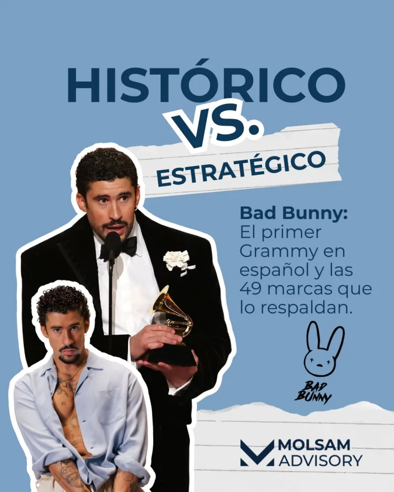 El primer Grammy en español fue histórico, pero sus 49 marcas registradas fueron estratégicas: la lección de Bad Bunny - imagen 1