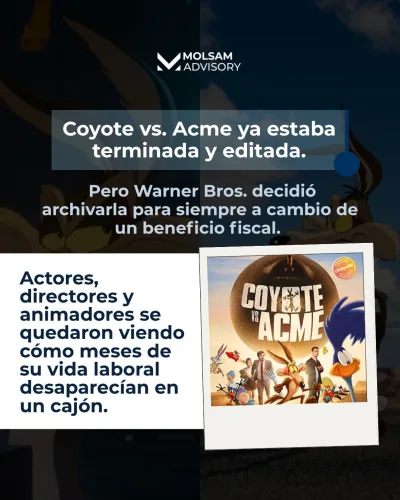 Coyote vs. Acme: por qué el dueño de una obra puede decidir no estrenarla