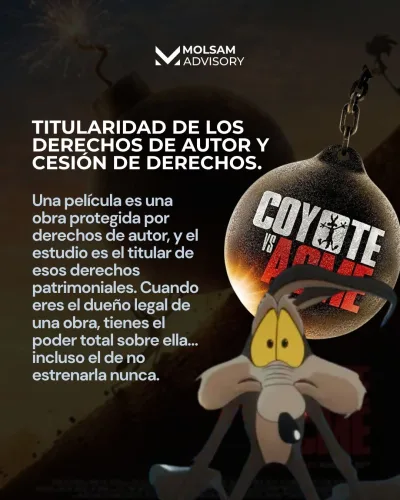 Coyote vs. Acme: por qué el dueño de una obra puede decidir no estrenarla