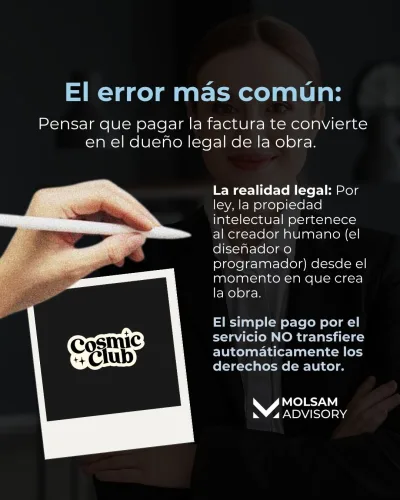 Le pagué a un diseñador o programador: ¿la obra es 100% mía?
