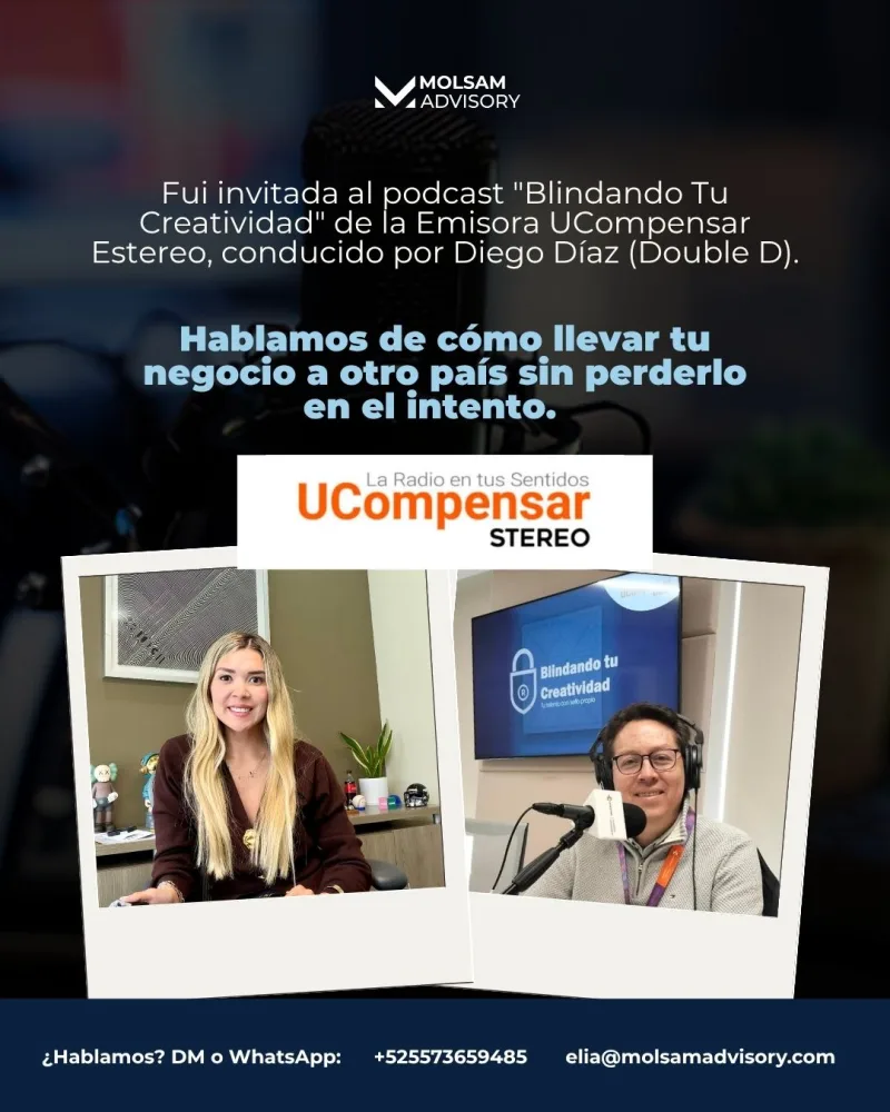Podcast Blindando tu Creatividad: llevar tu negocio a otro país sin perder la marca - imagen 1